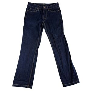 Brixton Straight Jeans Mens 30 Blue Denim‎ Dark Wash Rugged Workwear Regular Fit